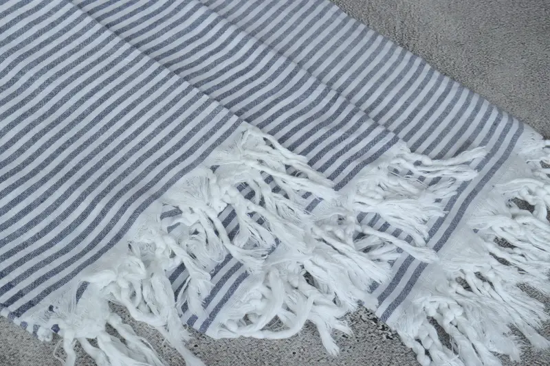 68x36 Cotton Striped Towel, Organic Towel, Lightweight towel, Monogrammed Beach Towel, Mother Of The Groom Gift, Wedding Towel, Custom Wedding Gifts - 5