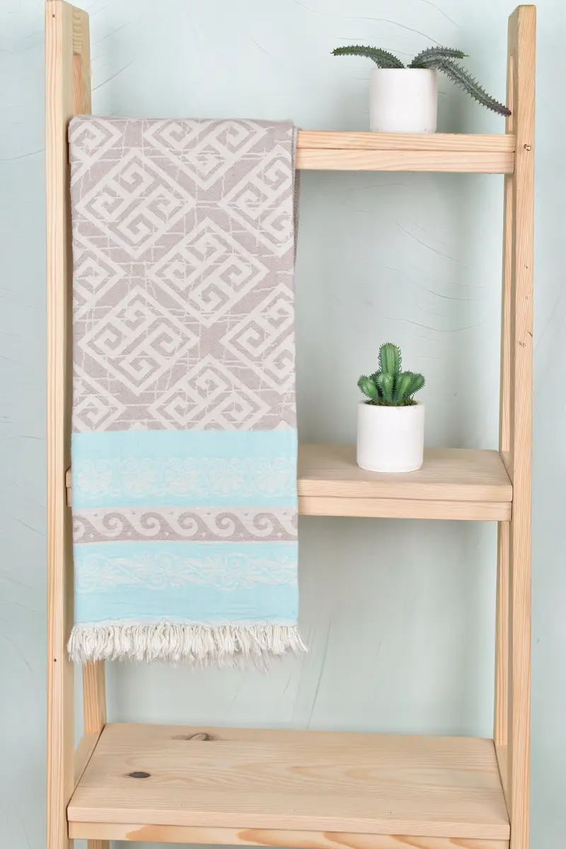 Bridesmaid Gift, 70x36 Cotton Geometric Towel, Turkish Beach Towel Monogram, Bachelor Towel, Personalized Gifts, Best Beach Towel, Gift Boxes Towel - 1