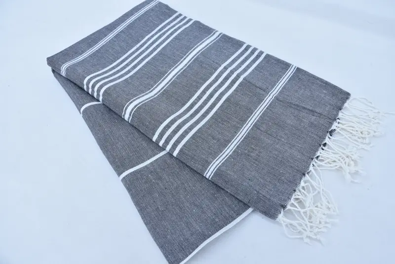 Custom Gifts, Fouta towel, Family Gift Basket, 76x40 Cotton Striped Towel, Personalized Turkish Towel, Summer Gift Ideas, Turkish bath towel - 5