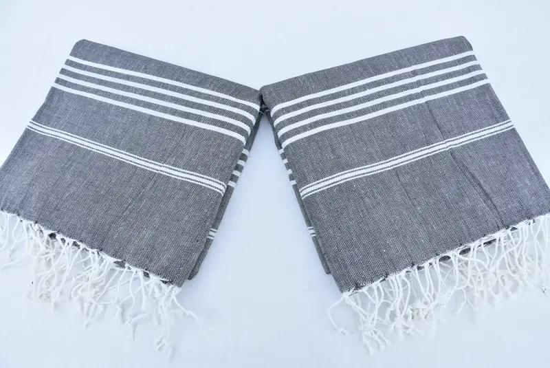 Custom Gifts, Fouta towel, Family Gift Basket, 76x40 Cotton Striped Towel, Personalized Turkish Towel, Summer Gift Ideas, Turkish bath towel - 4