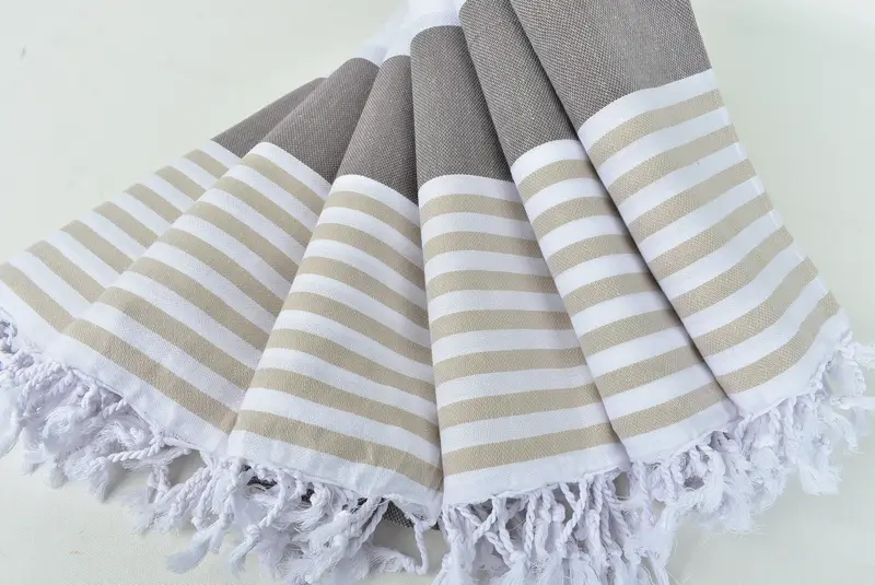 70x40 Cotton Striped Towel, Family Gift, Lightweight Turkish towel, Absorbent Turkish towel, Custom Beach Towels, Bachelorette Party Gifts - 4