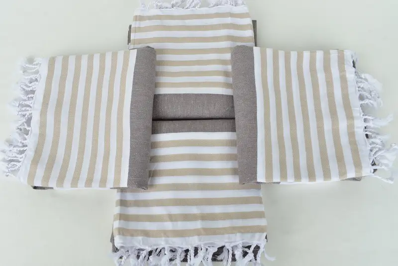 70x40 Cotton Striped Towel, Family Gift, Lightweight Turkish towel, Absorbent Turkish towel, Custom Beach Towels, Bachelorette Party Gifts - 6