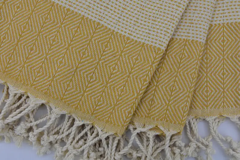 Handmade Gift, Personalized Kitchen Towel, Monogram Kitchen Towel, Gift For Wedding Day, Guest Towel, 36x18 Cotton Diamond Towel, Turkish Tea Towel - 5