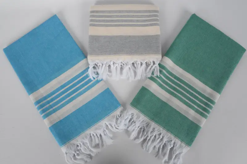 Maid Of Honor Gift, Organic towel, Bulk Order Towel, Bachelorette Towel, Best Beach Towel, Spa Towel, Gift For Him, 70x40 Cotton Striped Towel - 8