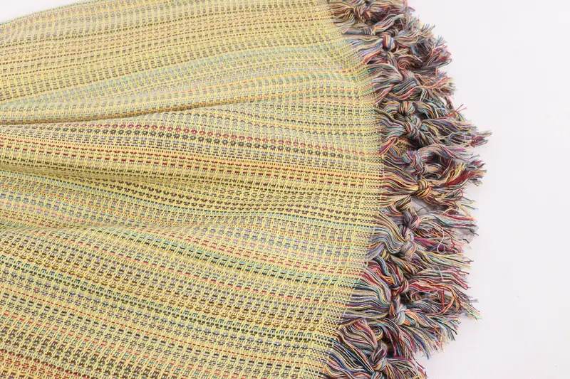 Throw Blanket, Gift For The Home Decor, Woven Throw Blanket, Bohemian Bedspread, Bachelorette Party Favors, 100x80 Cotton Waffle Towel - 8
