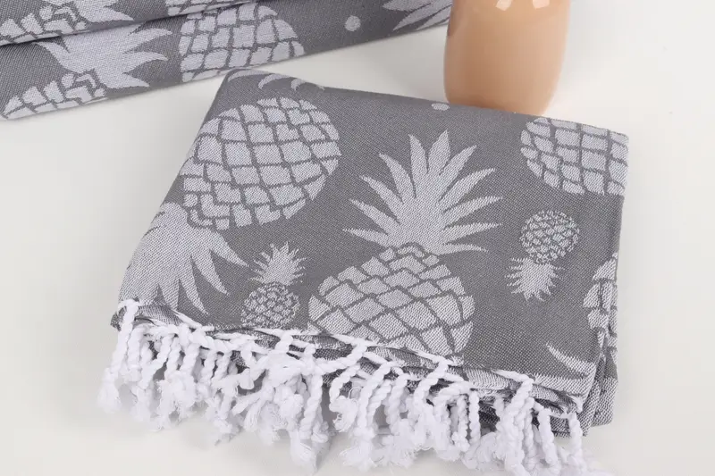 Yaz hediyesi, el yapımı hediye, hafif havlu, bekarlığa veda partisi, seyahat havlu, özel banyo havlusu, 70x36 pamuk ananas tasarım havlu - 6