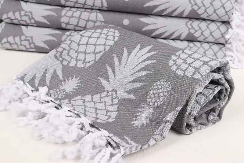 Yaz hediyesi, el yapımı hediye, hafif havlu, bekarlığa veda partisi, seyahat havlu, özel banyo havlusu, 70x36 pamuk ananas tasarım havlu - 5