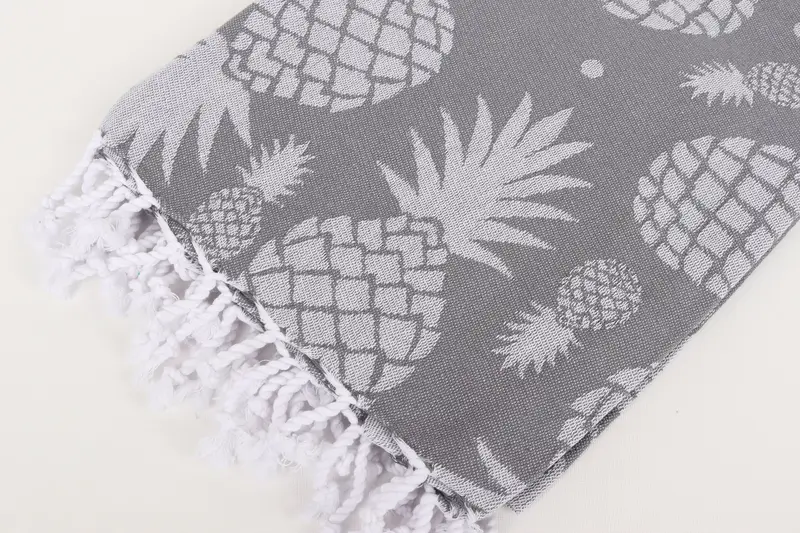 Yaz hediyesi, el yapımı hediye, hafif havlu, bekarlığa veda partisi, seyahat havlu, özel banyo havlusu, 70x36 pamuk ananas tasarım havlu - 8