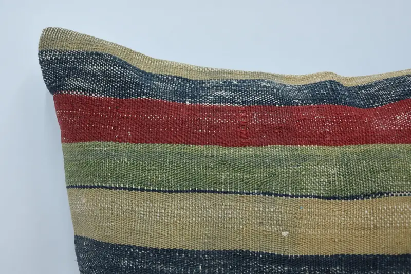 Turkish Rugs Pillow, Cushion Case, Car Cushion Case, Antique Pillows, 24x24 Green Pillow Case, Boho Pillow Sham Cover, Kilim Cushion Sham - 2