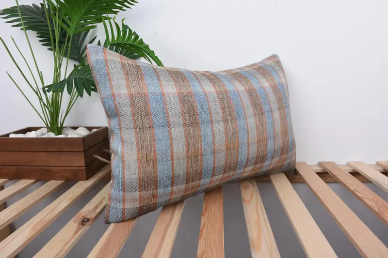 Home Decor Pillow, Decorative Pillow Case, Turkish Kilim Pillow, Pillow for Couch, Sofa Bolster Pillow, Cushion, 16x24 Blue Pillow Sham - 4