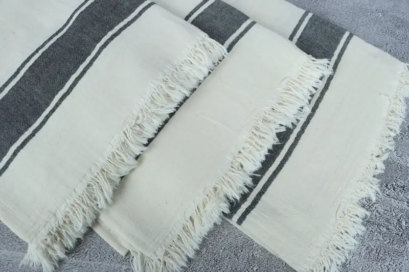 Wedding Anniversary Gift, Custom Blanket, Custom Wedding Gifts, 70x60 Cotton Striped Towel, Personalized Blanket, Home Gift, Family Gift Basket - 5