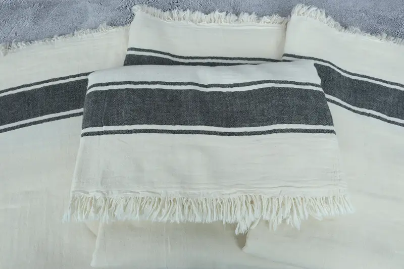 Wedding Anniversary Gift, Custom Blanket, Custom Wedding Gifts, 70x60 Cotton Striped Towel, Personalized Blanket, Home Gift, Family Gift Basket - 4