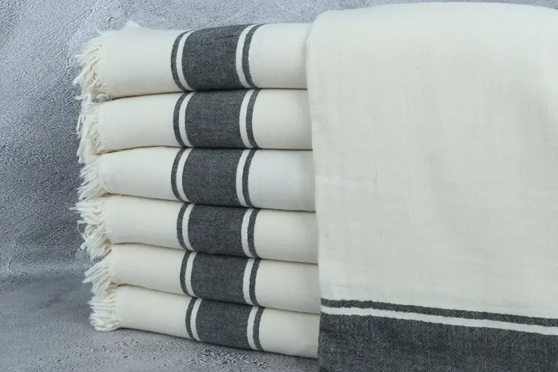 Wedding Anniversary Gift, Custom Blanket, Custom Wedding Gifts, 70x60 Cotton Striped Towel, Personalized Blanket, Home Gift, Family Gift Basket - 1