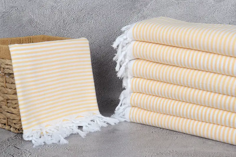 Luxury Turkish Bath Towel, Thin towel, Customized Turkish Towel, Gift For Her, 68x36 Cotton Striped Towel, Bachelor Party Gifts, Bridesmaid Gifts - 3