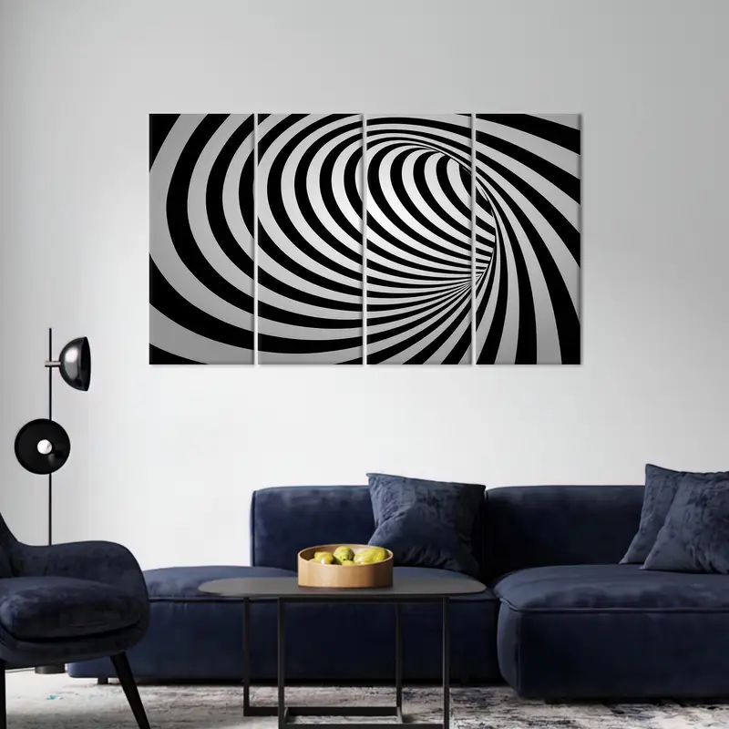Abstract Canvas Art, Black Wall Art, White Canvas Art, Trendy Wall Decor, Vogue Art Decor, Fashion Canvas Art, Black And White Art, - 3