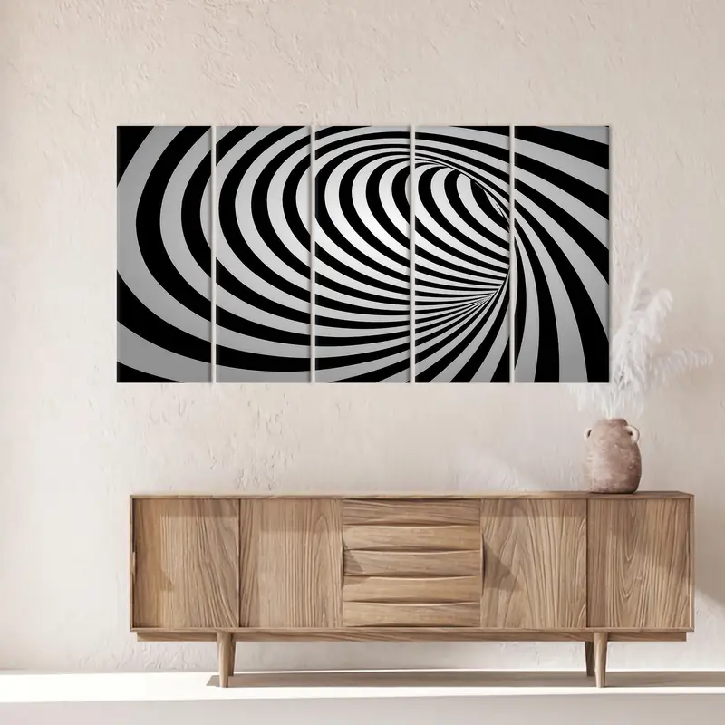 Abstract Canvas Art, Black Wall Art, White Canvas Art, Trendy Wall Decor, Vogue Art Decor, Fashion Canvas Art, Black And White Art, - 4