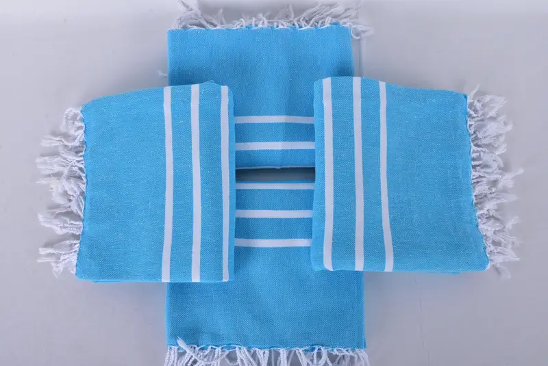 Unique Wedding Gift, Valentines Day Gift Idea, 70x40 Cotton Striped Towel, Bachelorette Party Gift, Sand-resistant towel, Peshtemal Towel, Spa Towel - 6