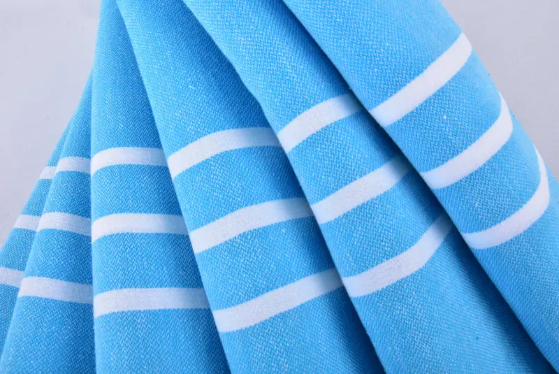 Unique Wedding Gift, Valentines Day Gift Idea, 70x40 Cotton Striped Towel, Bachelorette Party Gift, Sand-resistant towel, Peshtemal Towel, Spa Towel - 5