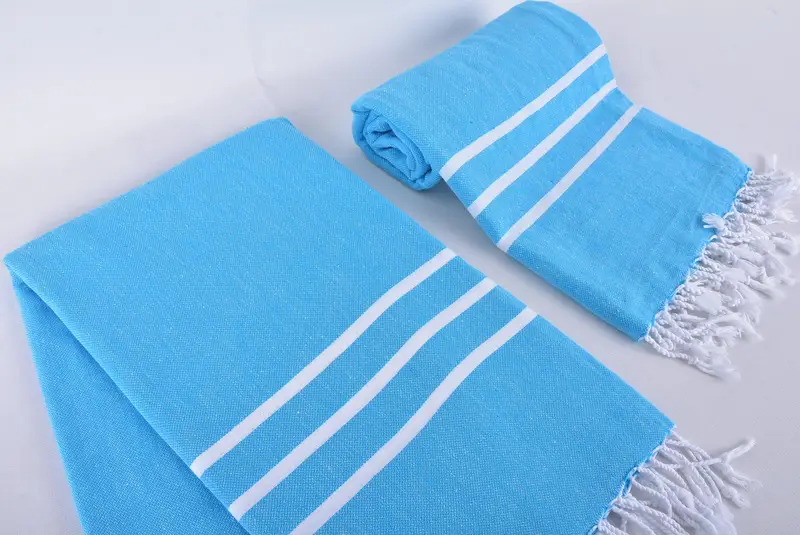 Unique Wedding Gift, Valentines Day Gift Idea, 70x40 Cotton Striped Towel, Bachelorette Party Gift, Sand-resistant towel, Peshtemal Towel, Spa Towel - 7