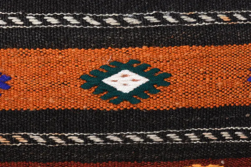 Throw Kilim Pillow, Handwoven Pillow Cover Pillow Case, Cushion, 12x24 Brown Pillow Sham, Interior Designer Pillow, Handmade Kilim Cushion - 3