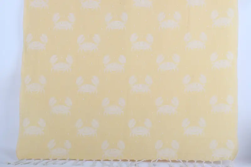 彼へのギフト トルコ綿タオル マスタード 40x67インチ