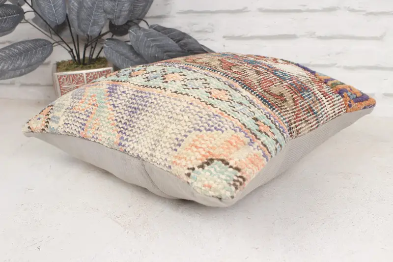 Gift Pillow, Decorative Throw Cushion, Pillow Sham, Boho Pillow Sham Cover, Home Decor Pillow, 16x16 Brown Pillow, Outdoor Pillow Cover - 6