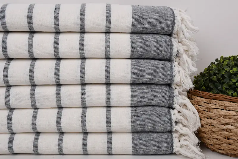 Best Beach Towel, 68x39 Cotton Striped Towel, Gift For Boyfriend, Best Friend Gift, Bridal Shower Favors, Girls Weekend Favors, Yoga Towel - 2