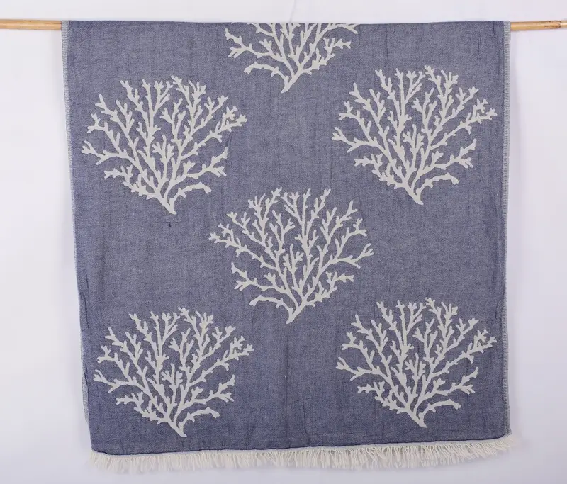 68x36 Cotton Tree Design, Embroidered Towel, Custom Gift, Personalized Wedding Gift, Summer Gift Ideas, Peshtemal, Spa Towel, Floral Patterned Towel