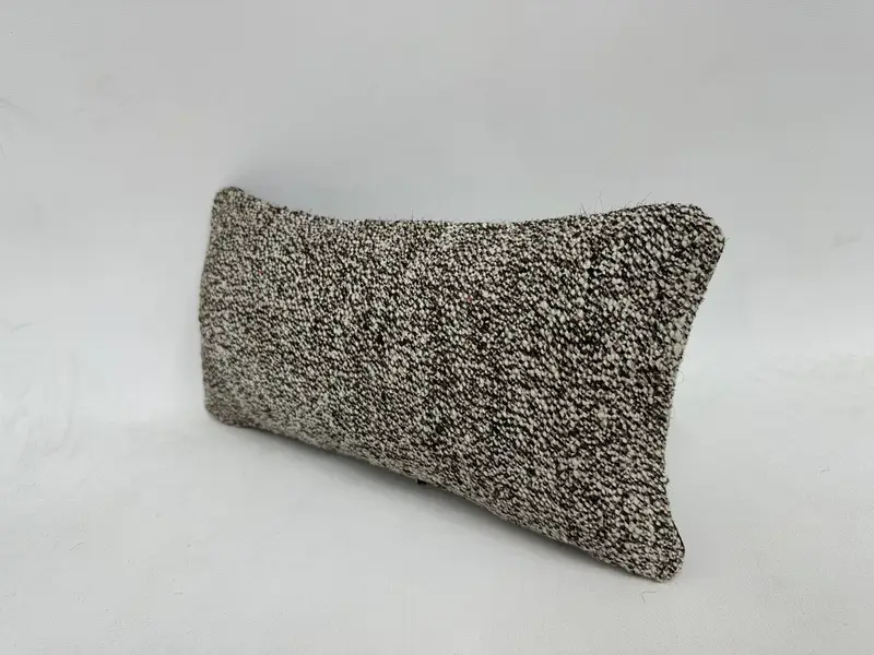 Turkish Kilim Pillow, 8x16 Brown Pillow, Kilim Pillow, Outdoor Bolster Pillow Case, Art Deco Cushion, Vintage Kilim Throw Pillow, Pillow Case - 4