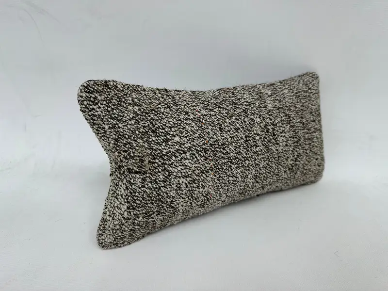 Turkish Kilim Pillow, 8x16 Brown Pillow, Kilim Pillow, Outdoor Bolster Pillow Case, Art Deco Cushion, Vintage Kilim Throw Pillow, Pillow Case - 3