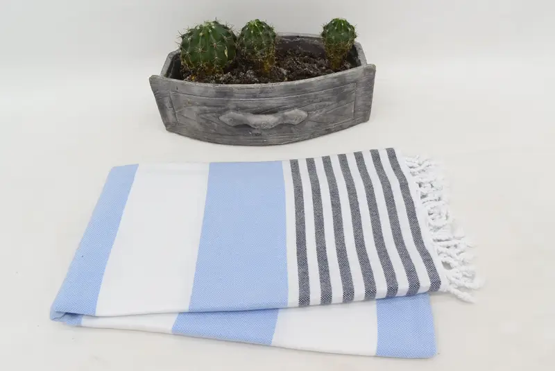 Turkish hand towel, Lightweight Turkish towel, Sand-resistant Turkish towel for travel, Bridal Gifts, Gifts For Him, 70x40 Cotton Striped Towel - 8