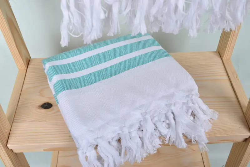 Pool Towels, Lightweight Turkish towel, Turkish hand towel, Gift Towel, Organic Towel, 70x40 Cotton Herringbone Towel, Wedding Gifts Towel - 5