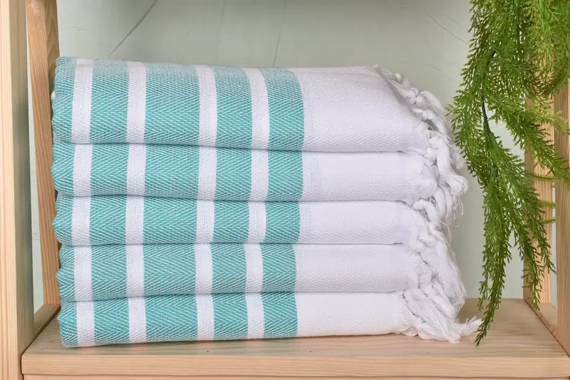 Pool Towels, Lightweight Turkish towel, Turkish hand towel, Gift Towel, Organic Towel, 70x40 Cotton Herringbone Towel, Wedding Gifts Towel - 2