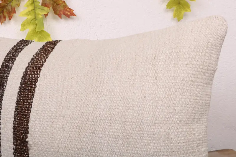Boho Pillow Sham Cover, Interior Designer Pillow, Cushion, 16x24 White Cushion Case, Gift Pillow, Square Throw Pillow Sham - 5