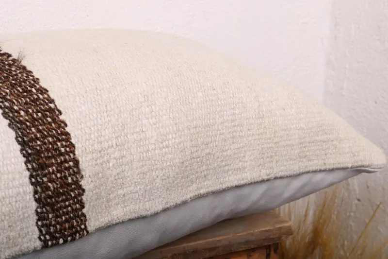 Boho Pillow Sham Cover, Interior Designer Pillow, Cushion, 16x24 White Cushion Case, Gift Pillow, Square Throw Pillow Sham - 6