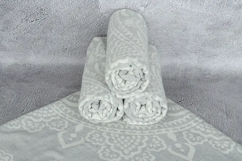 Quick-dry travel peshtemal towel, 74x36 Cotton Floral Patterned Towel, Grandma Gift, Turkish towel, Bridesmaid Gift, Organic Turkish towel - 8