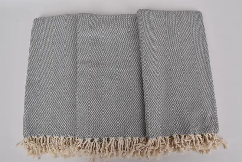 Bathroom Towel, Absorbent towel, 70x40 Cotton Chevron Towel, Sand-resistant Turkish towel for the beach, Soft towel, Bridal Shower Favors - 7