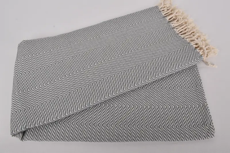 Bathroom Towel, Absorbent towel, 70x40 Cotton Chevron Towel, Sand-resistant Turkish towel for the beach, Soft towel, Bridal Shower Favors - 4
