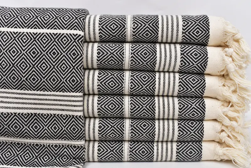 Bachelorette Party Gift, Luxury towel, Turkish Towel Beach Towel, Bridal Gifts, Gym Towel, 70x38 Cotton Diamond Towel, Cute Beach Towel, Thin towel - 1