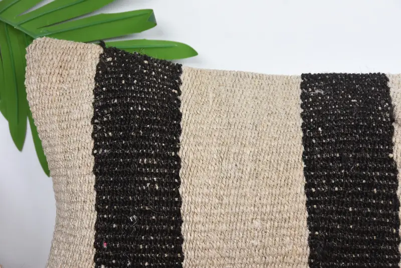 Outdoor Throw Cushion, Art Deco Cushion Cover, Kilim Cushion Sham, Kilim Pillow, 8x16 Beige Cushion Case, Pillow Cover, Turkish Pillow - 2