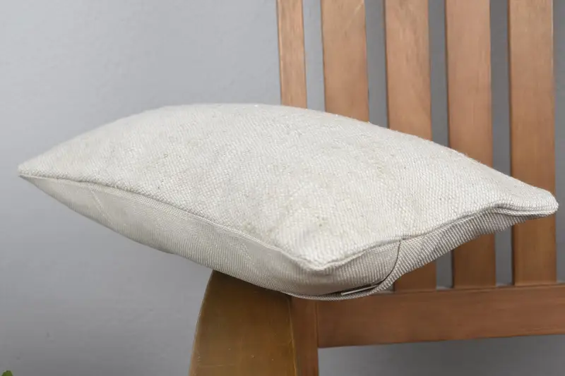 Antique Pillows, Turkish Kilim Pillow, Cushion, Kilim Cushion Sham, Chair Cushion Cover, 8x16 Beige Cushion Case, Authentic Cushion Case - 6