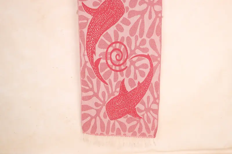 Rotes Baumwoll-Geschirrtuch, personalisiertes Geschenk, 18 x 38 Zoll, Küchen- und Geschirrtuch