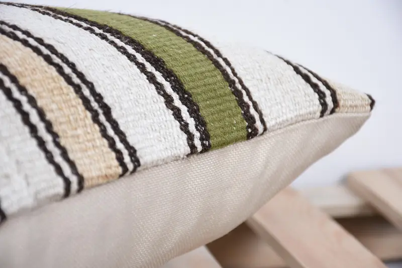 Living Room Throw Cushion, Pillow Case, Pillow for Couch, Kilim Pillow Cover, 12x20 White Pillow, Authentic Pillow Sham, Boho Pillow - 6
