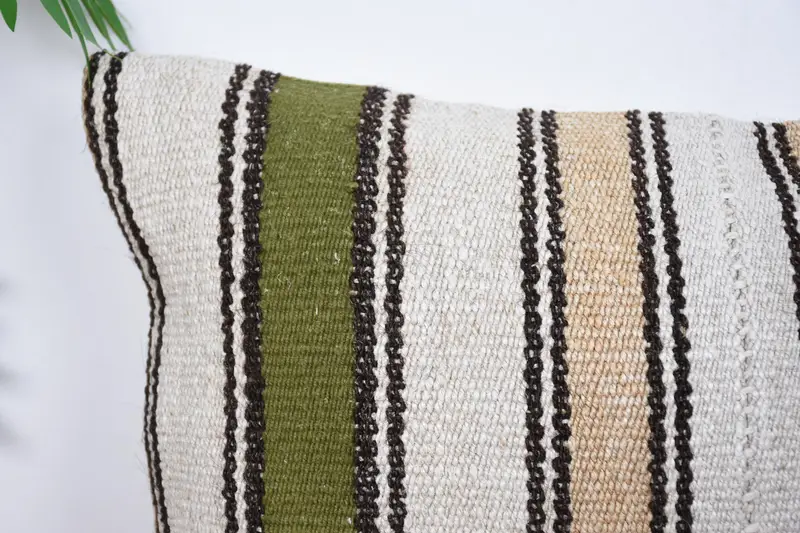 Living Room Throw Cushion, Pillow Case, Pillow for Couch, Kilim Pillow Cover, 12x20 White Pillow, Authentic Pillow Sham, Boho Pillow - 2