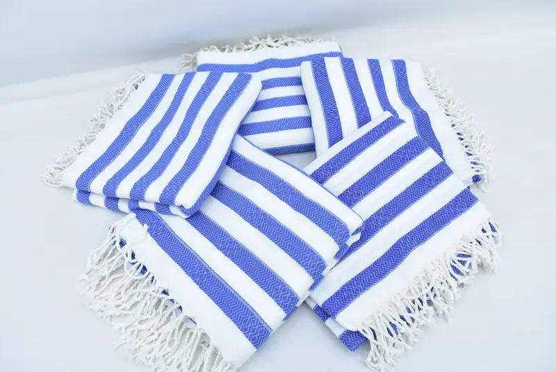 Sand-free peshtemal towel for the beach, Sand-free towel, Bachelorette Party Favors, Quick-dry towel, Christmas Gift, 70x36 Cotton Striped Towel - 5