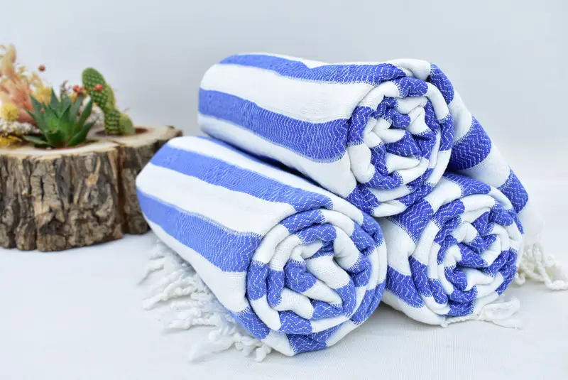 Sand-free peshtemal towel for the beach, Sand-free towel, Bachelorette Party Favors, Quick-dry towel, Christmas Gift, 70x36 Cotton Striped Towel - 7