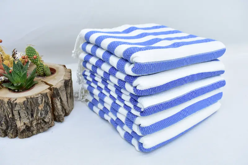 Sand-free peshtemal towel for the beach, Sand-free towel, Bachelorette Party Favors, Quick-dry towel, Christmas Gift, 70x36 Cotton Striped Towel - 4