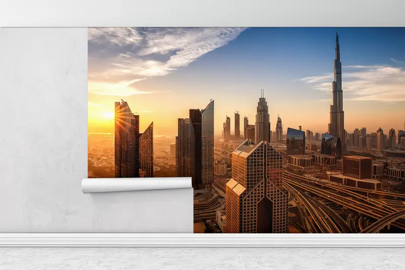 View Wall Print, Sunset Landscape Wall Paper, Landscape Wall Paper, City Wall Poster, Sky Landscape Wall Decor, Landmark Wall Painting, - 7