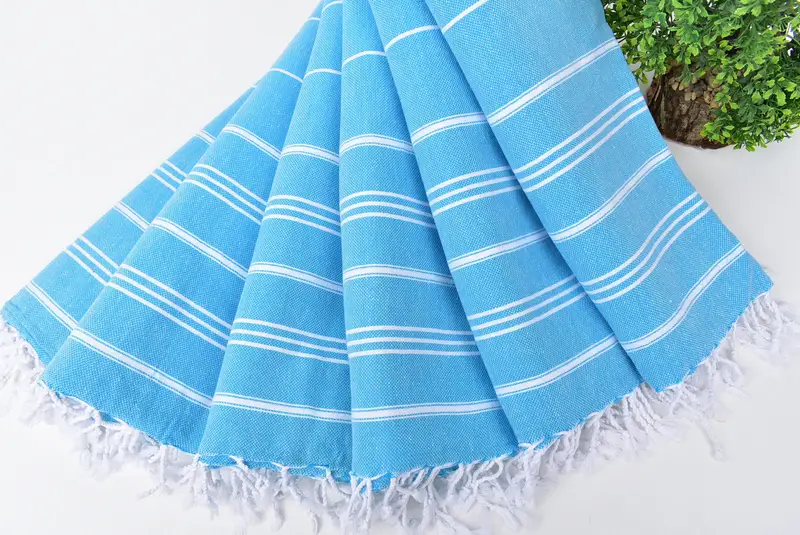 Monogram Kitchen Towel, Turkish Tea Towel, Bridesmaid Gift Towel, Bulk Order Towel, 40x24 Cotton Striped Towel, Organic Tea Towel, Small Bath Towels - 4