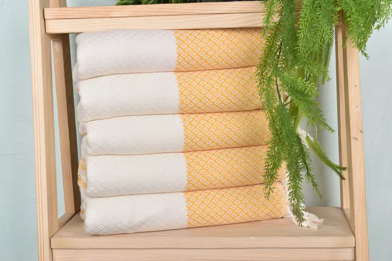 Bachelorette Party Personalized Dark Yellow Cotton Towel, 36x71 Inches